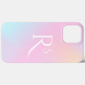 Monogram Ombre Holografisch Roze Meisjesachtig Gep Case-Mate iPhone Case (Achterkant (horizontaal))