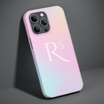 Monogram Ombre Holografisch Roze Meisjesachtig Gep