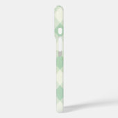 Monogram omhuld op groen en wit Gingham Pattern Case-Mate iPhone Case (Achterkant / Links)