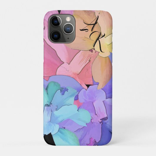 Monogram Omkeerbare Waterverf Pastel Camelia's Ca Case-Mate iPhone Case (Achterkant)