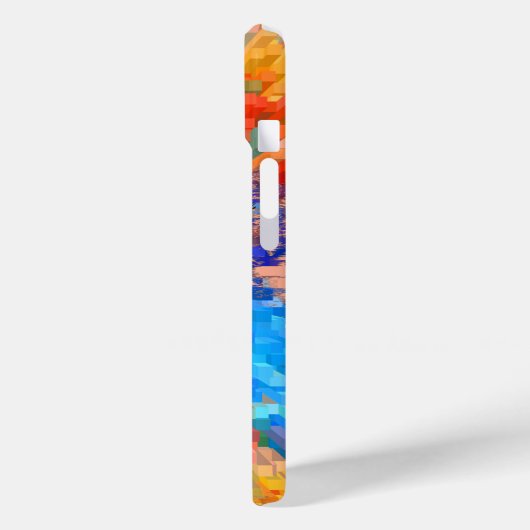 Monogram on Rainbow Abstract Background Case-Mate iPhone Case (Achterkant / Links)