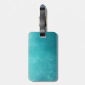 Monogram Onderwater Blauw Acrylhoudend Bagagelabel (Achterkant verticaal)