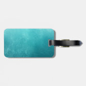 Monogram Onderwater Blauw Acrylhoudend Bagagelabel (Achterkant horizontaal)