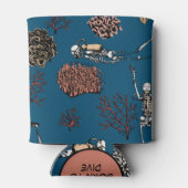 Monogram Onderwater Skelet Duikers & Koraal Blikjeskoeler (Achterkant)