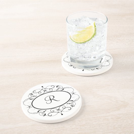  monogram onderzetters (Zijkant)