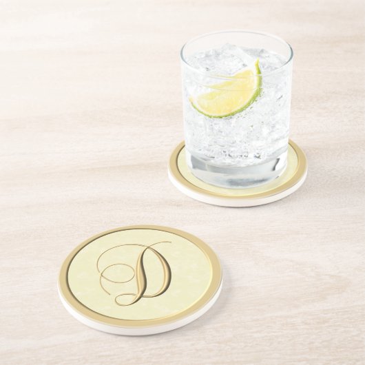 Monogram onderzetters - letter D (Zijkant)