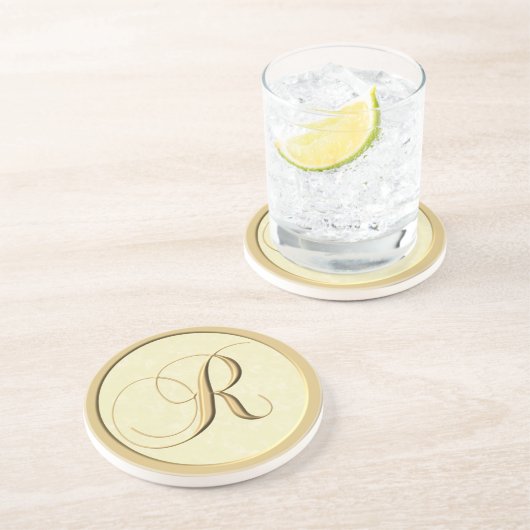 Monogram onderzetters - letter R (Zijkant)