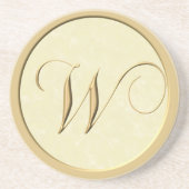 Monogram onderzetters - letter W (Voorkant)