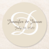 Monogram onderzetters van papier (Voorkant)