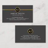 Monogram One Gold Line CEO Visitekaartje (Voorkant / Achterkant)