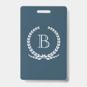Monogram ontwerp badge (Achterkant)