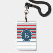 Monogram ontwerp badge (Achterkant met lanyard)