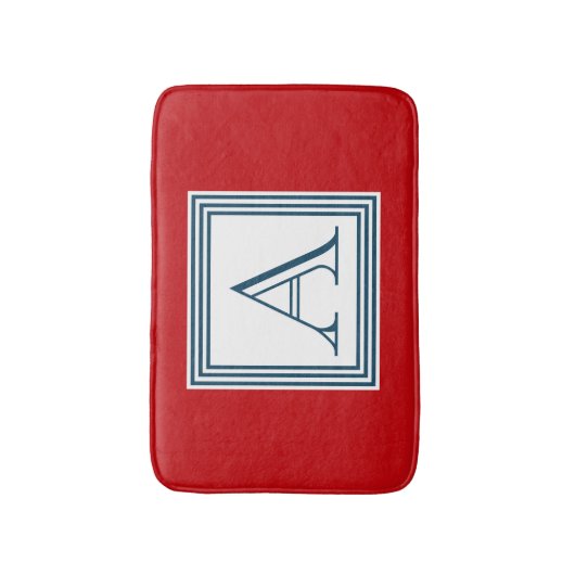 Monogram ontwerp badmat (Voorkant Verticaal)