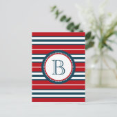 Monogram ontwerp briefkaart (Staand voorkant)