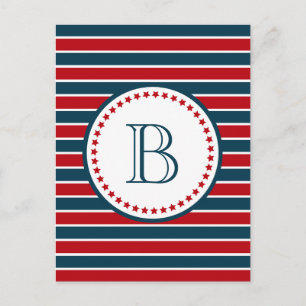 Monogram ontwerp briefkaart
