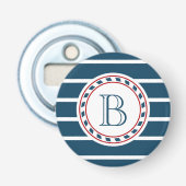 Monogram ontwerp button flesopener (Voorkant)