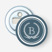 Monogram ontwerp button flesopener (Voorkant)