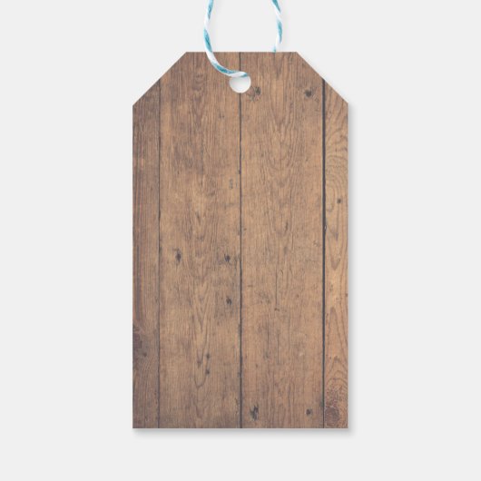 Monogram ontwerp cadeaulabel (Achterkant)
