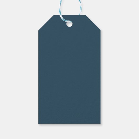Monogram ontwerp cadeaulabel (Achterkant)