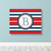 Monogram ontwerp canvas afdruk (Insitu (Houten vloer))