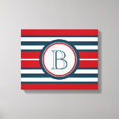 Monogram ontwerp canvas afdruk (Voorkant)