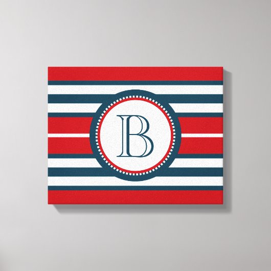 Monogram ontwerp canvas afdruk (Voorkant)