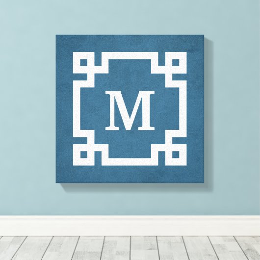 Monogram ontwerp canvas afdruk (Insitu (Houten vloer))