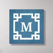 Monogram ontwerp canvas afdruk (Voorkant)