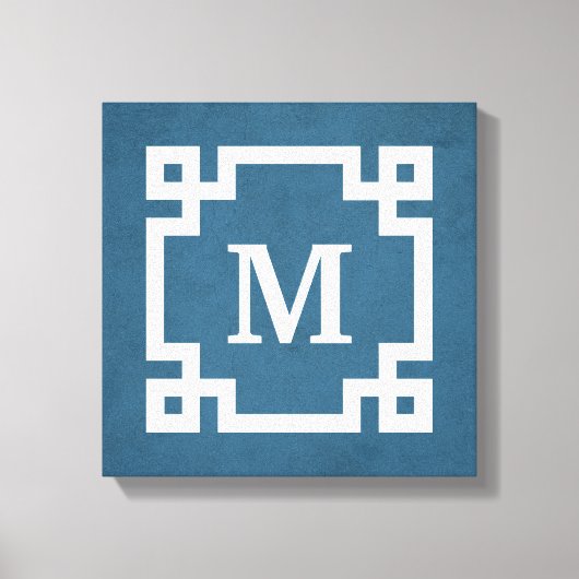 Monogram ontwerp canvas afdruk (Voorkant)