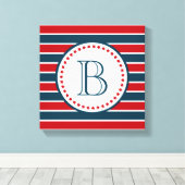 Monogram ontwerp canvas afdruk (Insitu (Houten vloer))