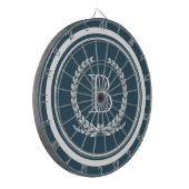 Monogram ontwerp dartbord (Voorkant Links)