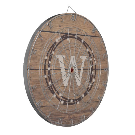 Monogram ontwerp dartbord (Voorkant Links)