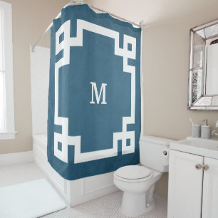 Monogram ontwerp douchegordijn