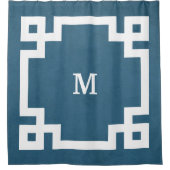 Monogram ontwerp douchegordijn (Voorkant)