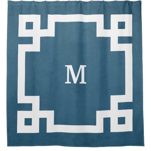 Monogram ontwerp douchegordijn (Voorkant)