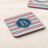 Monogram ontwerp drankjes onderzetter (Linkerzijde)