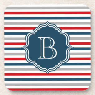 Monogram ontwerp drankjes onderzetter