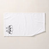 Monogram ontwerp fantasy kunst schedel bad handdoek (Handdoek)