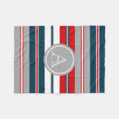 Monogram ontwerp fleece deken (Voorkant (Horizontaal))