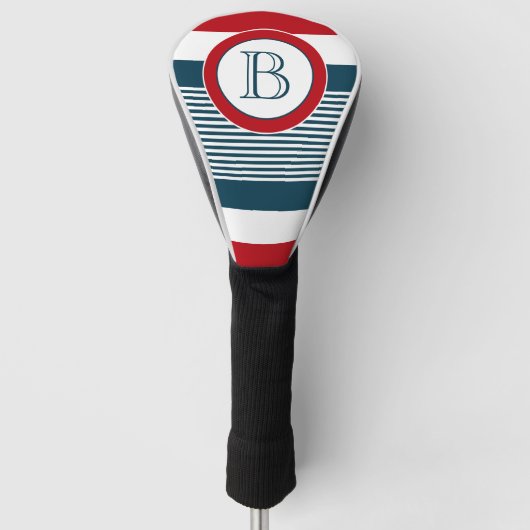 Monogram ontwerp golfheadcover (Voorkant)