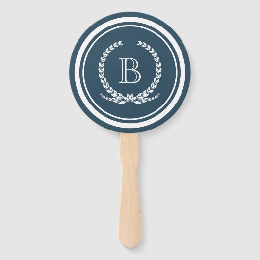 Monogram ontwerp handwaaier (Achterkant)