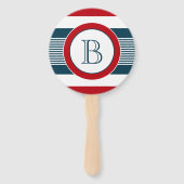 Monogram ontwerp handwaaier (Achterkant)