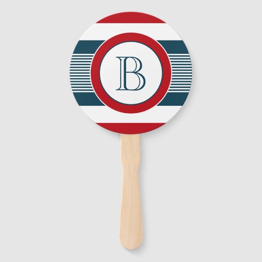 Monogram ontwerp handwaaier (Voorkant)