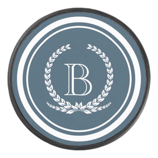 Monogram ontwerp hockey puck (Voorkant)