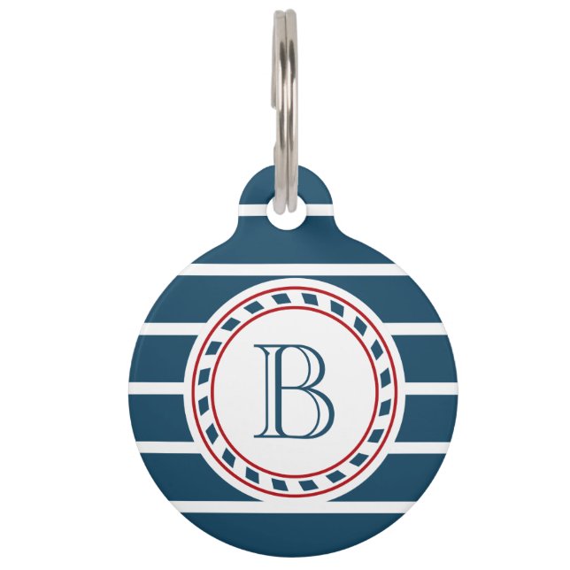 Monogram ontwerp huisdierpenning (Voorkant)