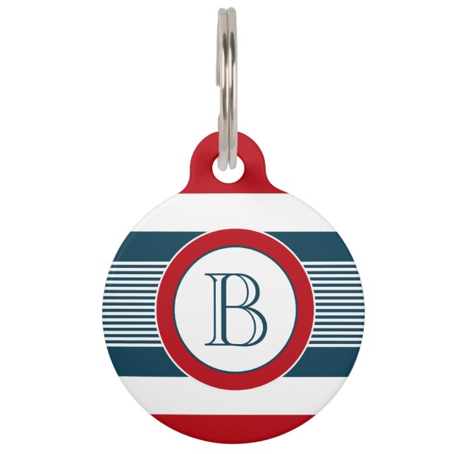 Monogram ontwerp huisdierpenning (Voorkant)