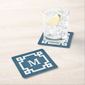 Monogram ontwerp kartonnen onderzetters (Insitu)