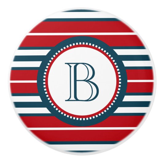 Monogram ontwerp keramische knop (Voorkant)