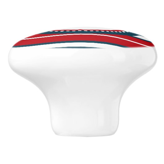 Monogram ontwerp keramische knop (Zijkant)