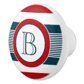 Monogram ontwerp keramische knop (Rechts)